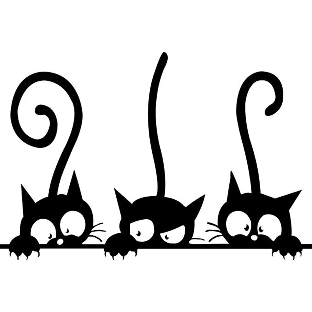 3D Cats Wall Stickers