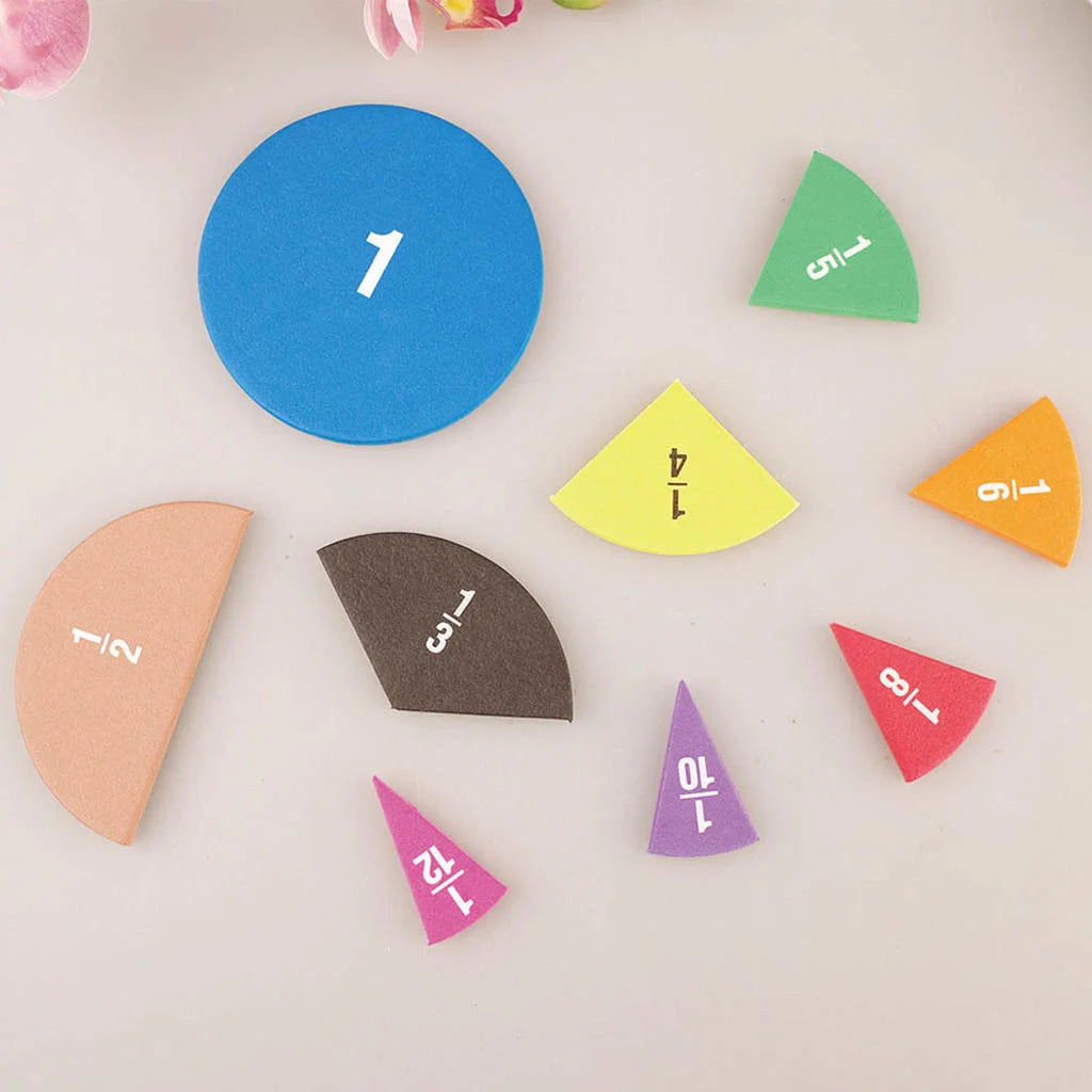 51Pcs Montessori Fractions Set