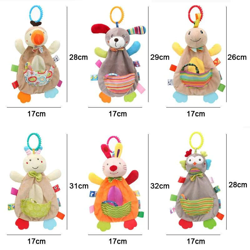 Soft Animal Rattle Toy