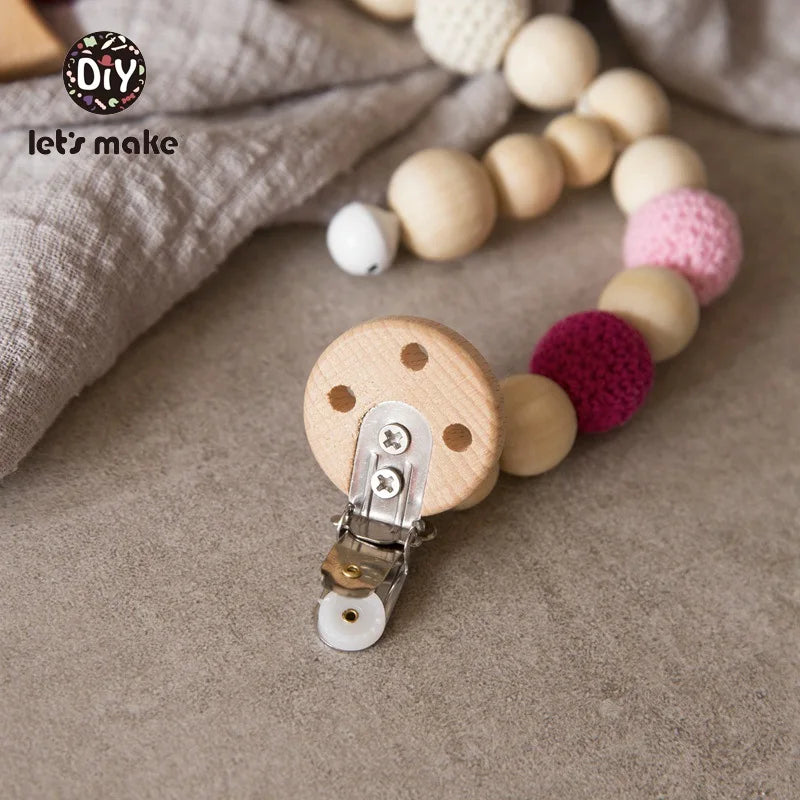 Wooden Baby Teether Rattle Set