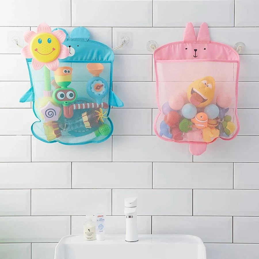 Cute Animal Bath Toy Storage