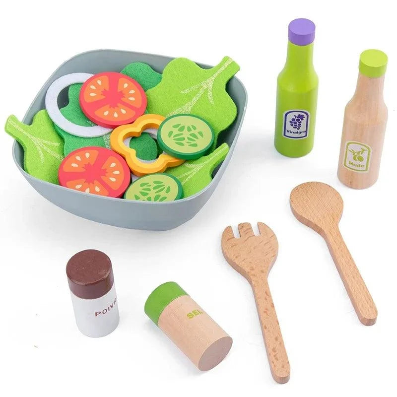 Wooden Kids Kitchen Play Set