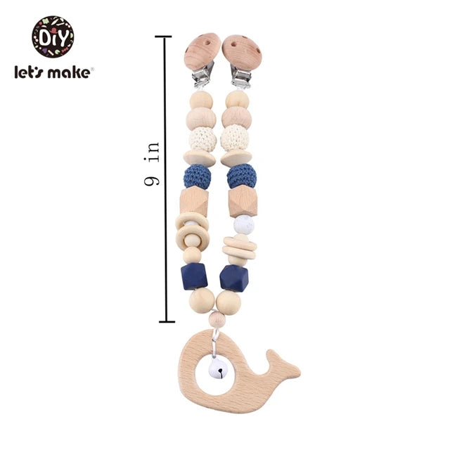 Wooden Baby Teether Rattle Set