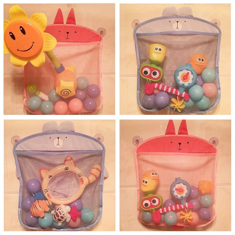 Cute Animal Bath Toy Storage