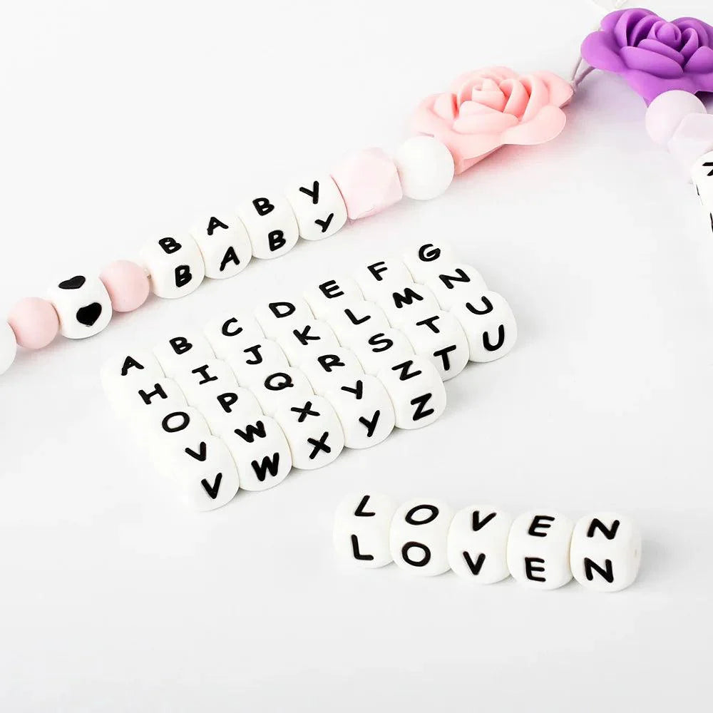 Baby Silicone Letter Beads