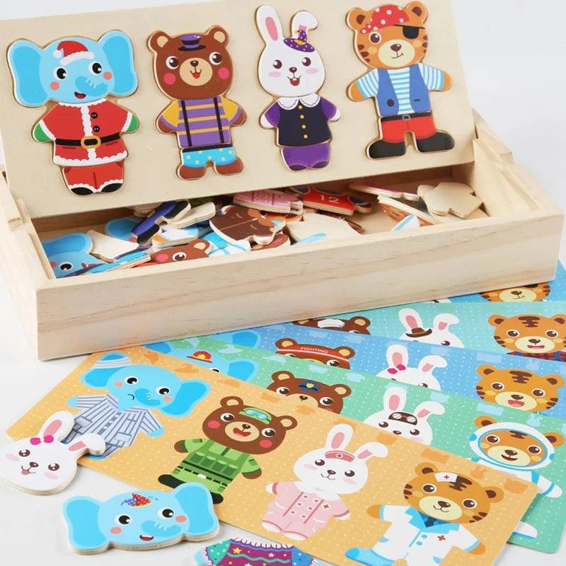 Little Bear Dressing Puzzle