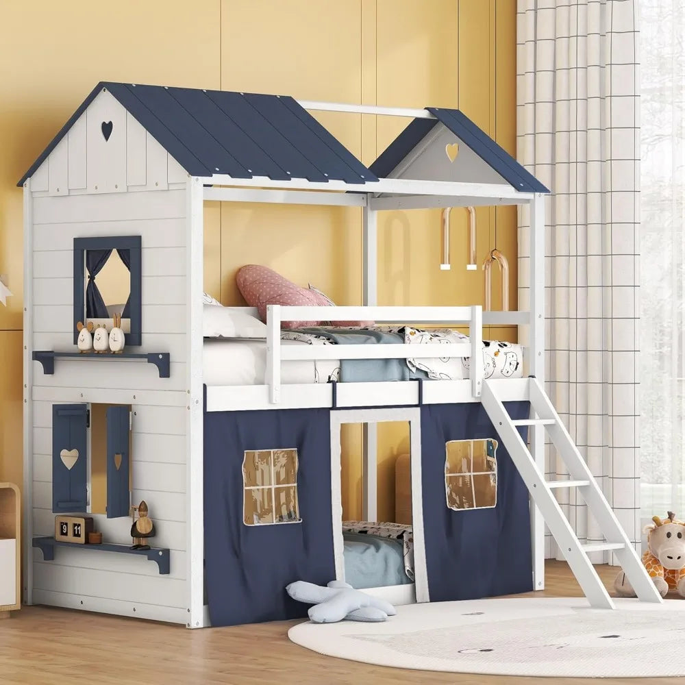 Kids Twin Loft Bunk Bed