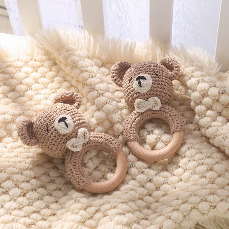 Crochet Animal Bear Rattle