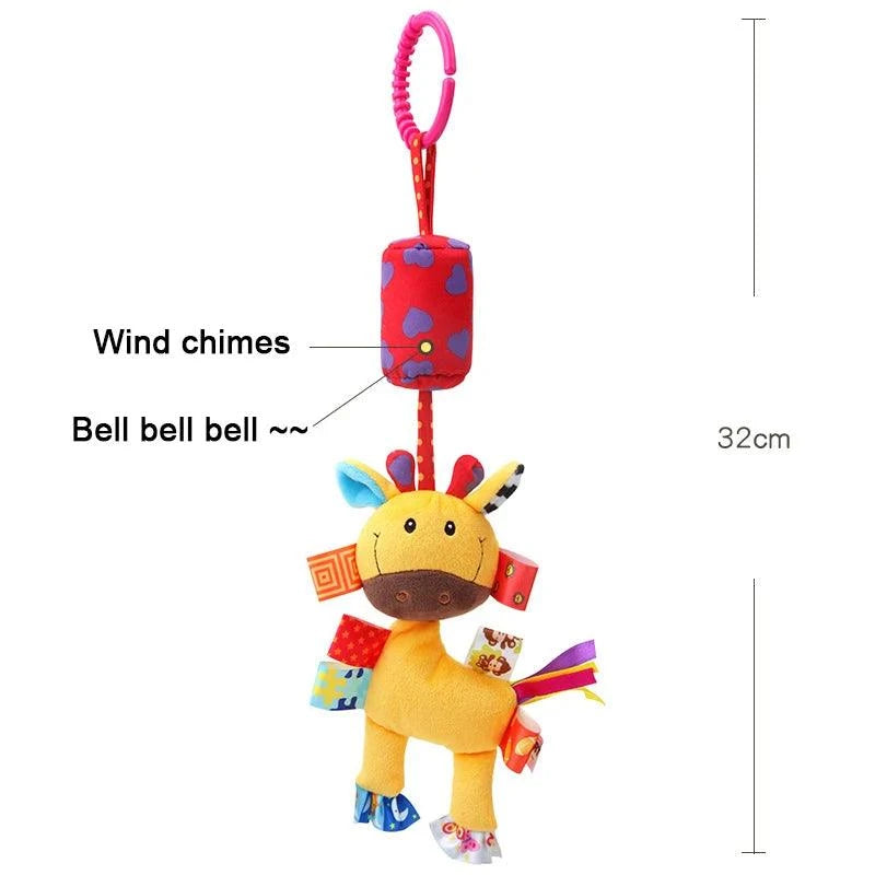 Soft Sensory Animal Rattle