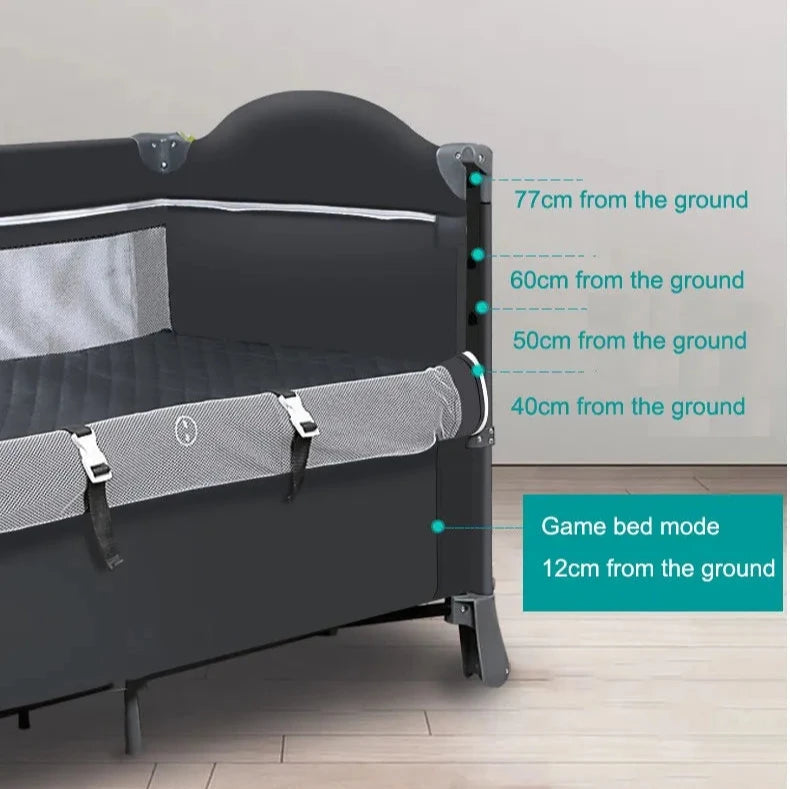 Foldable Multifunction Baby Crib