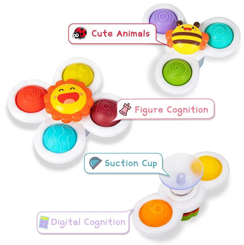 Montessori Suction Cup Spinner Toys