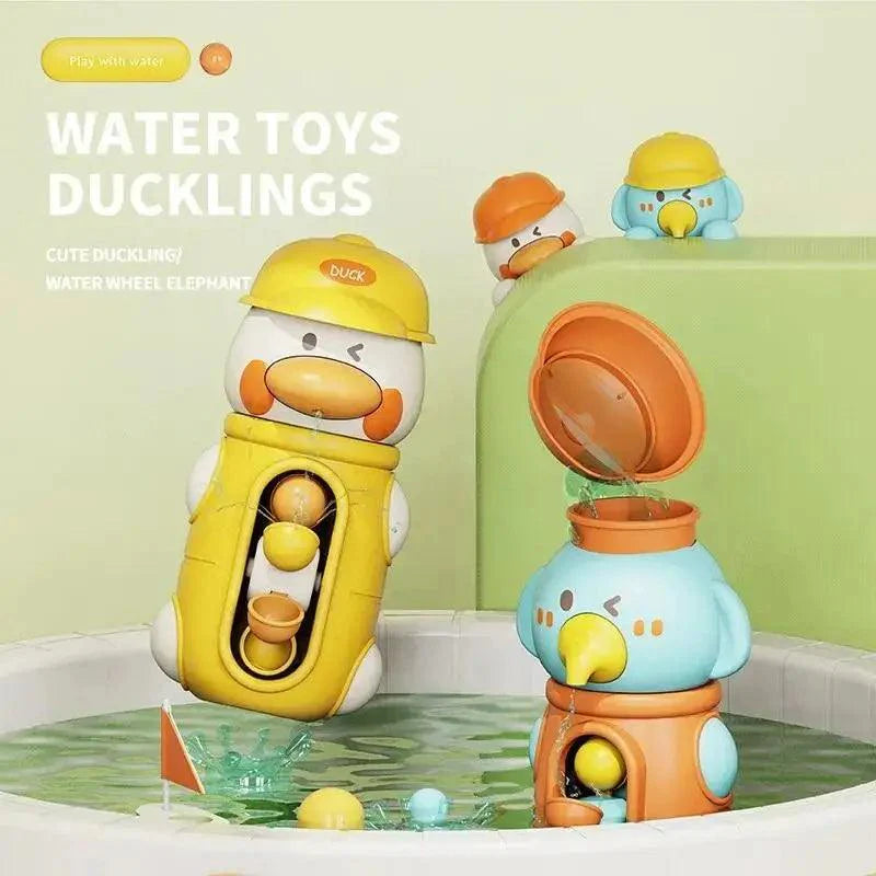 Duck Waterwheel Bath Toy Set