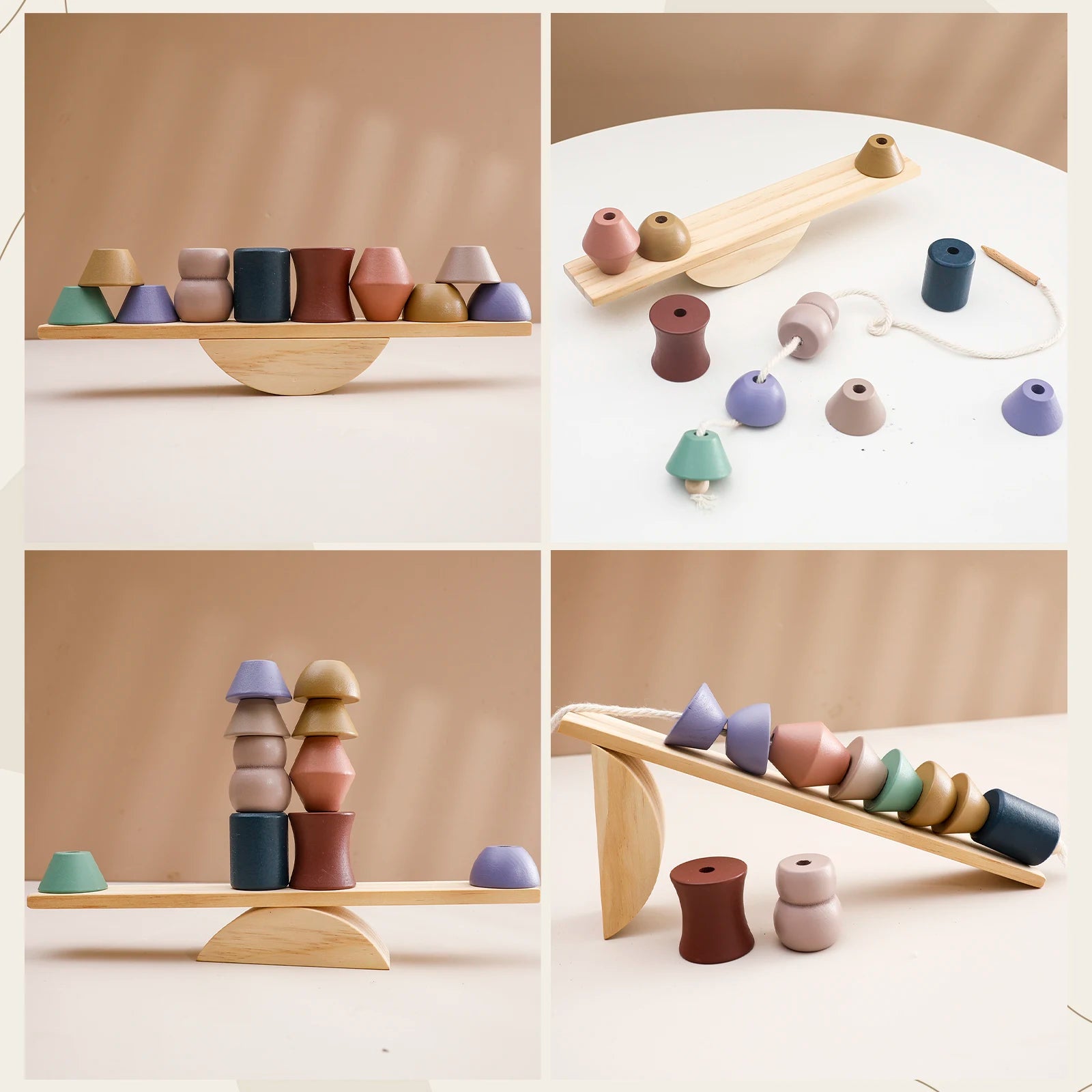 Wooden Forest Stacking Toys