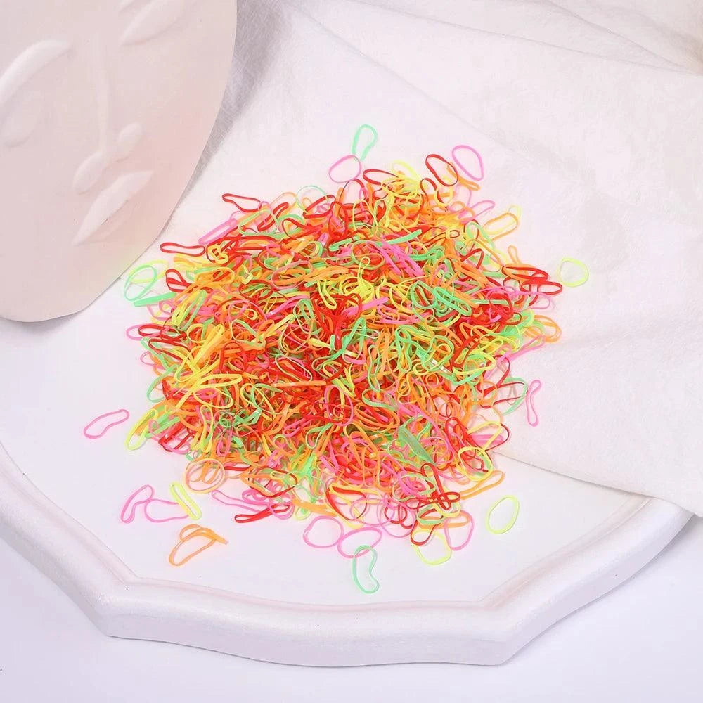 500Pcs Colorful Baby Hair Bands