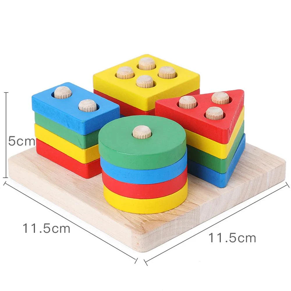 Wooden Sorting & Stacking Toy