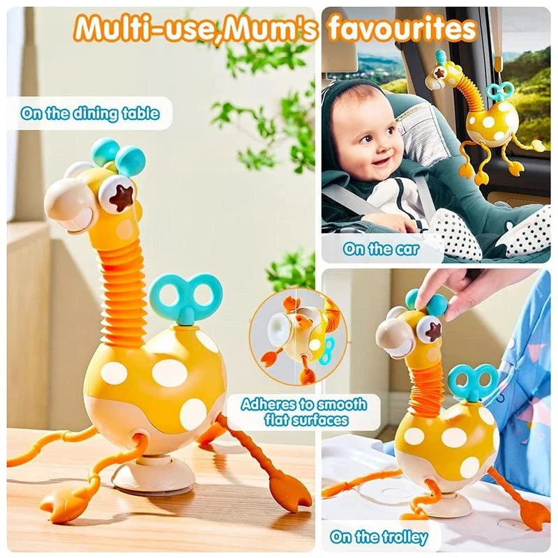 Sensory Pull String Giraffe Toy