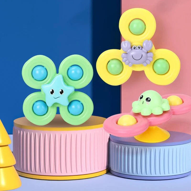 Cartoon Sea Animal Bath Spinners