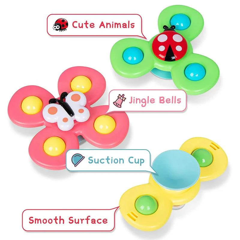 Montessori Suction Cup Spinner Toys