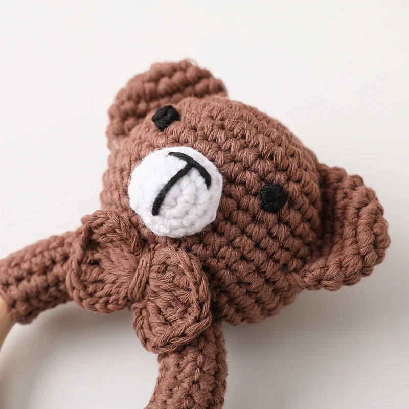 Crochet Animal Bear Rattle