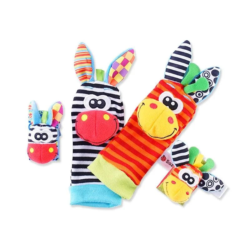 Cute Animal Baby Rattle Set