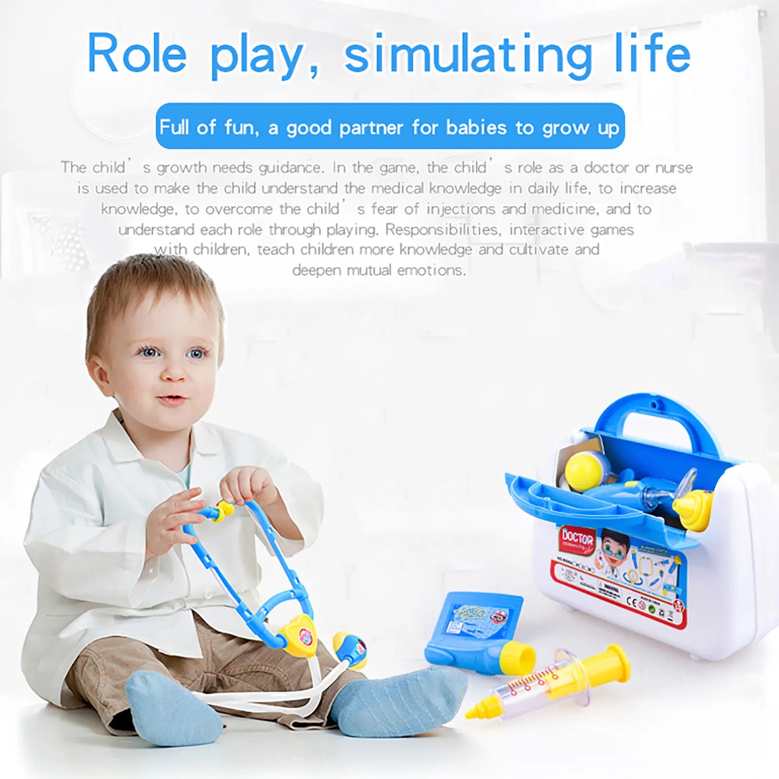 Kids Doctor Playset with Lights