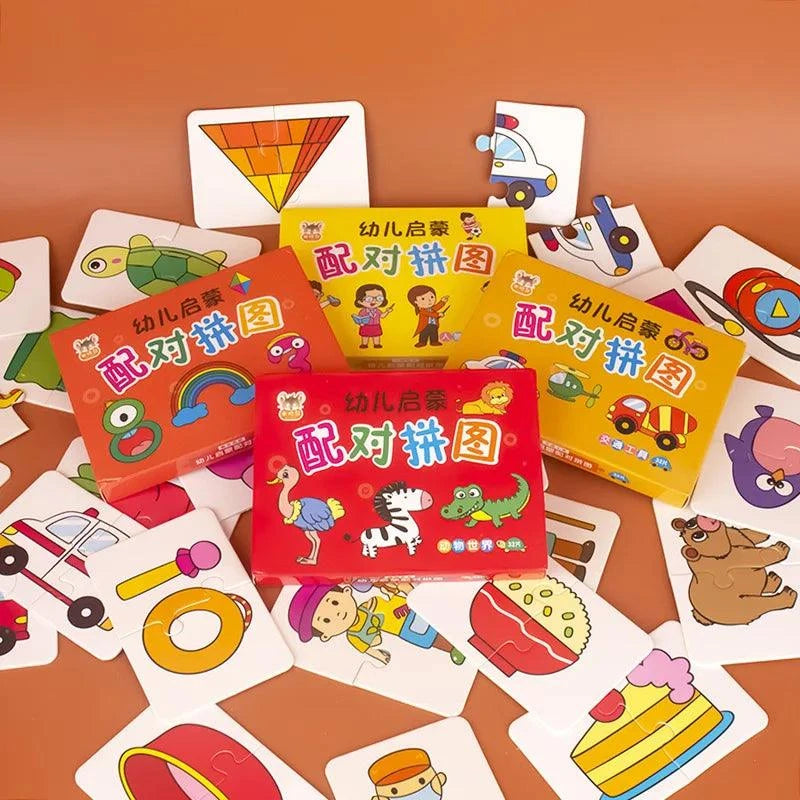 Cognitive Cartoon Puzzle Set