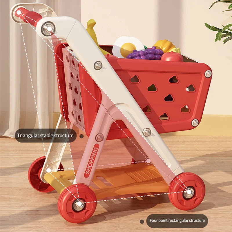 Mini Shopping Cart Toy Set