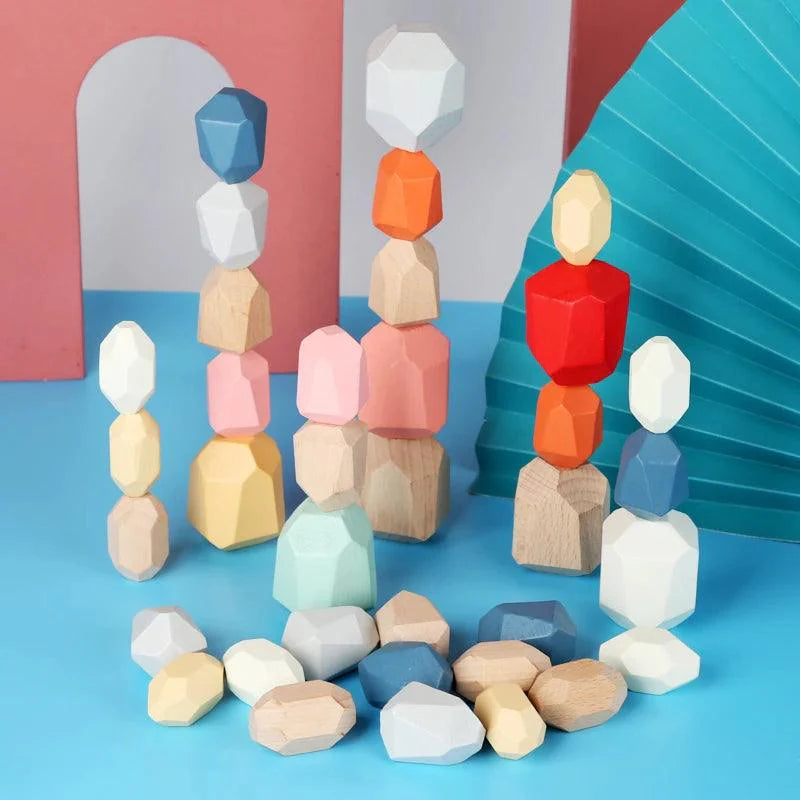 Wooden Stacking Sensory Blocks