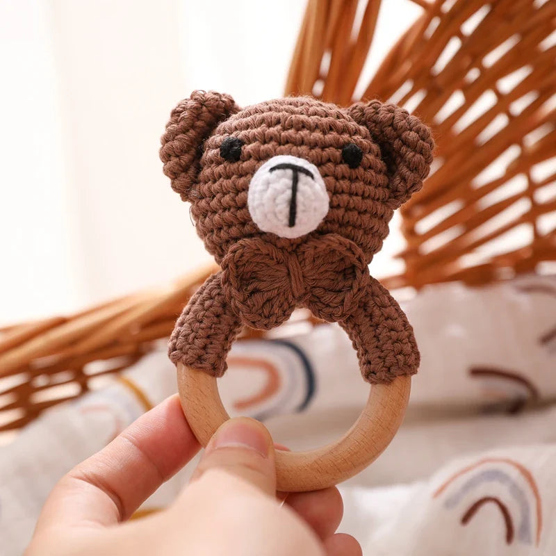 Crochet Animal Bear Rattle