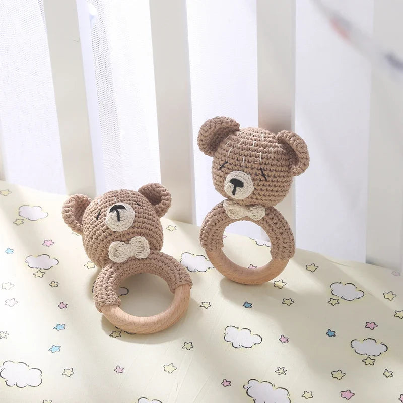 Crochet Animal Bear Rattle