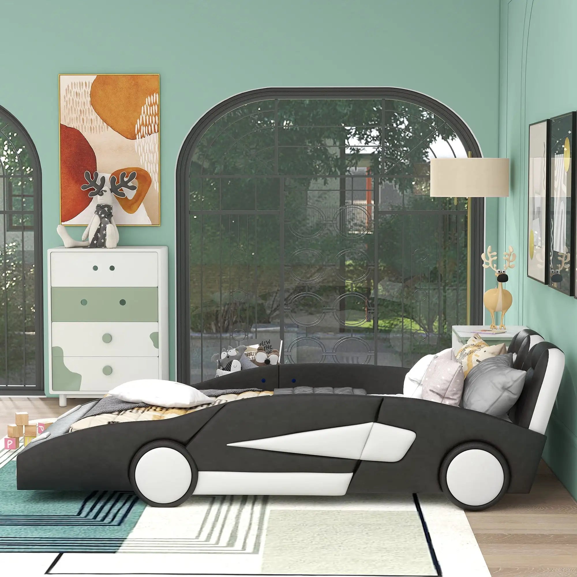 Race Car Twin Bed for Kids