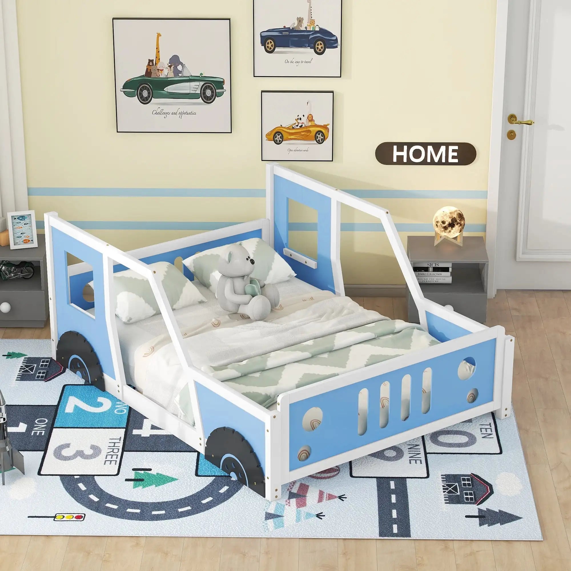 Car-Shaped Kids’ Platform Bed