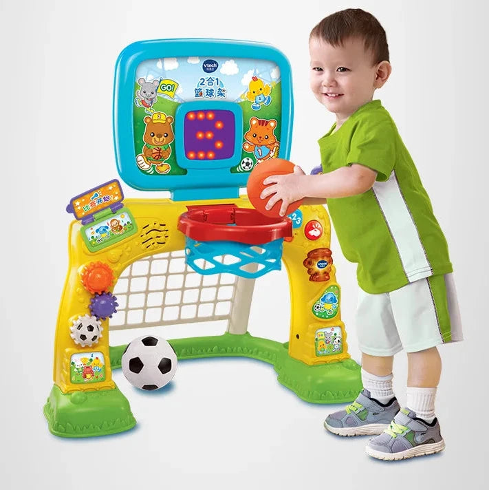 2-in-1 Kids Basketball Stand