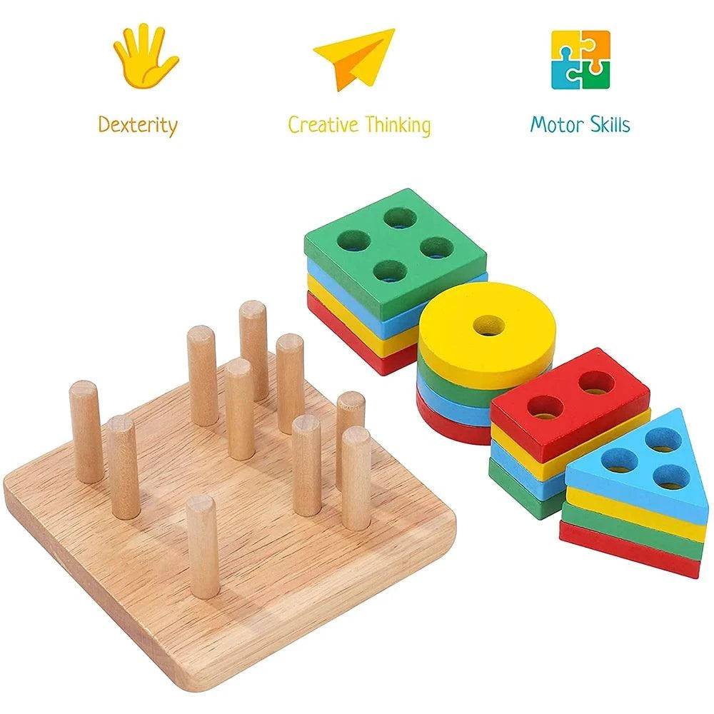 Wooden Sorting & Stacking Toy