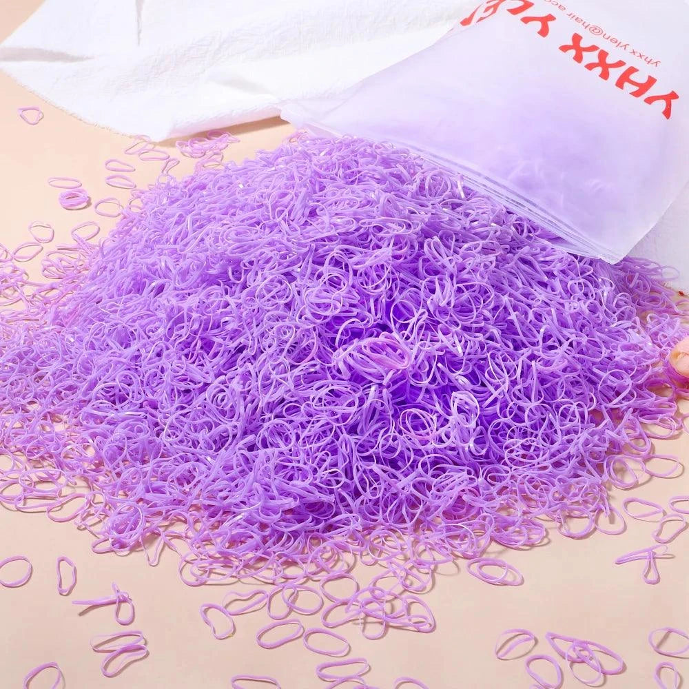 500Pcs Colorful Baby Hair Bands