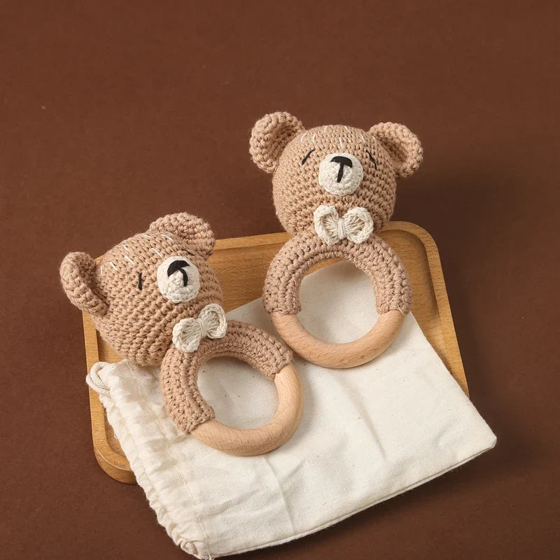 Crochet Animal Bear Rattle