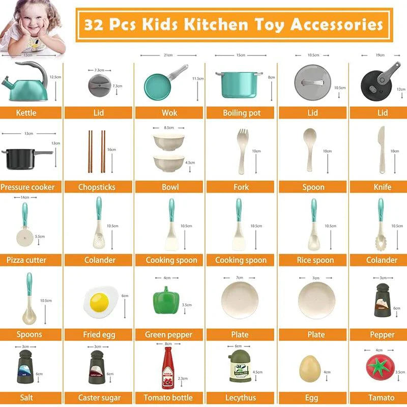 Toddler Pretend Kitchen Playset