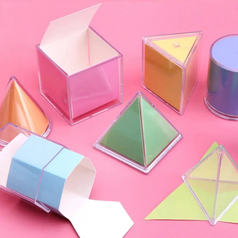 Transparent Geometric Shape Blocks