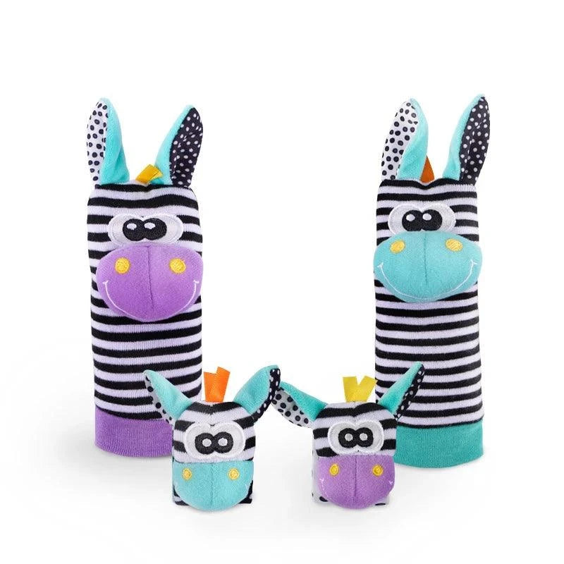 Cute Animal Baby Rattle Set