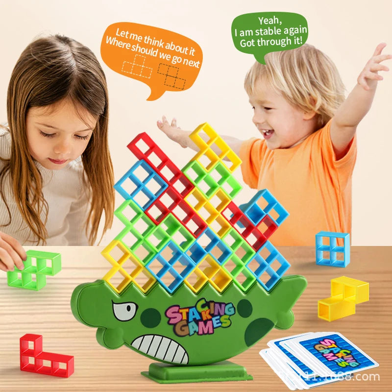 Tetra Tower Balance Stacking Blocks