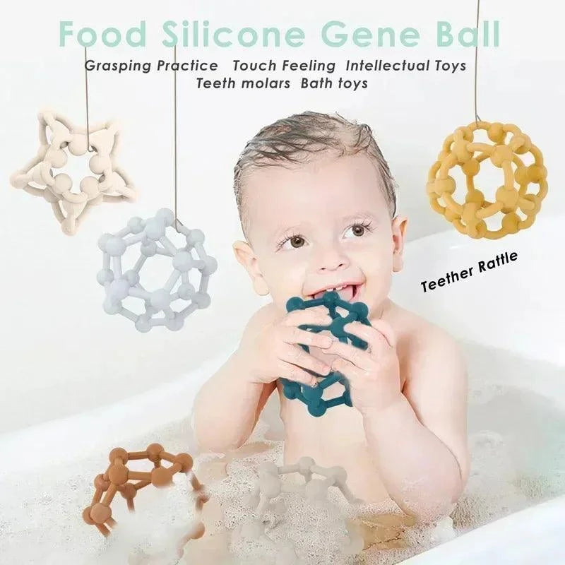 Colorful Baby Silicone Teether Ball