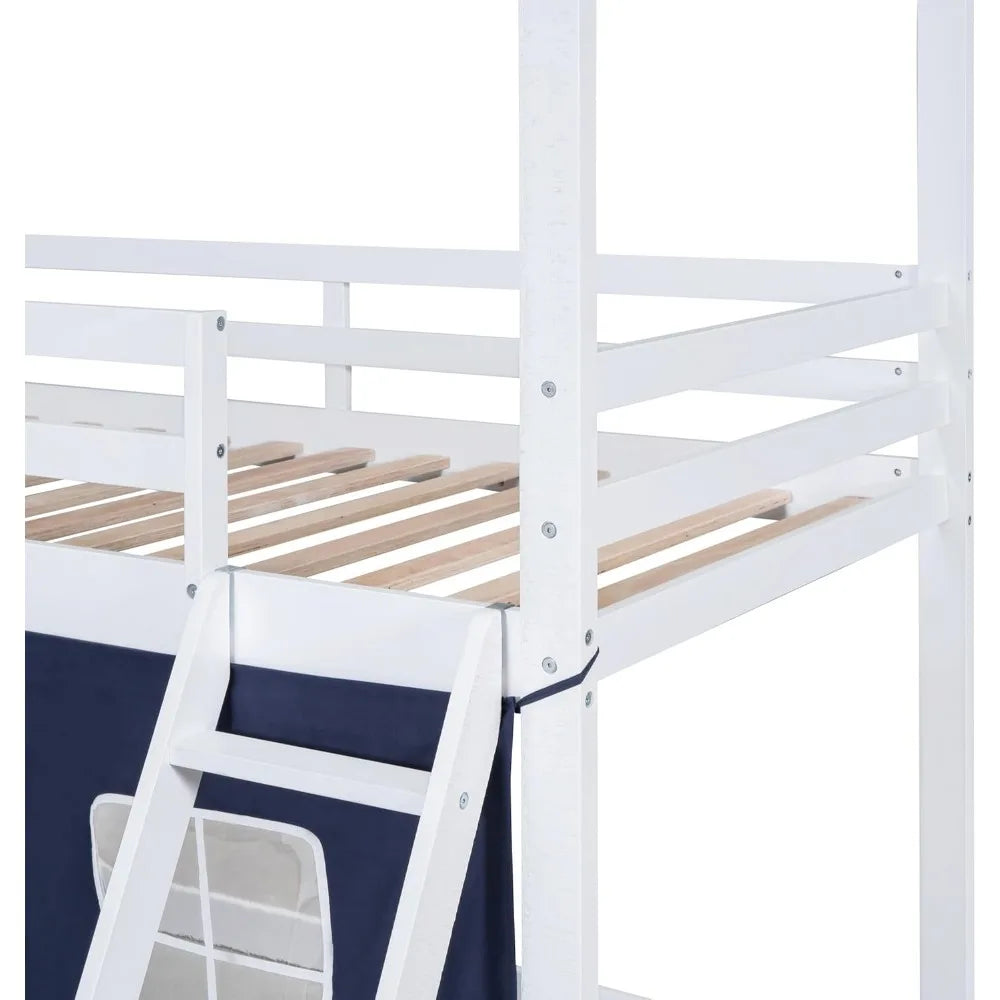 Kids Twin Loft Bunk Bed