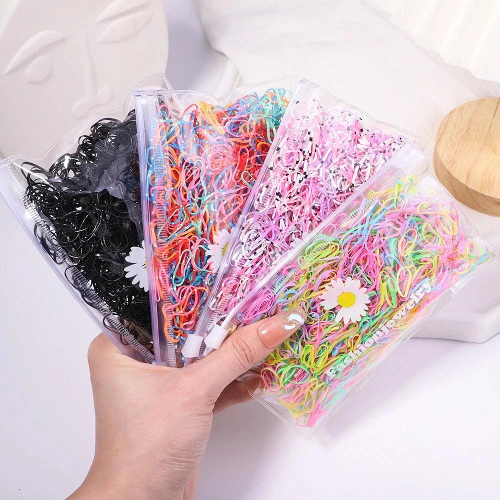 500Pcs Colorful Baby Hair Bands