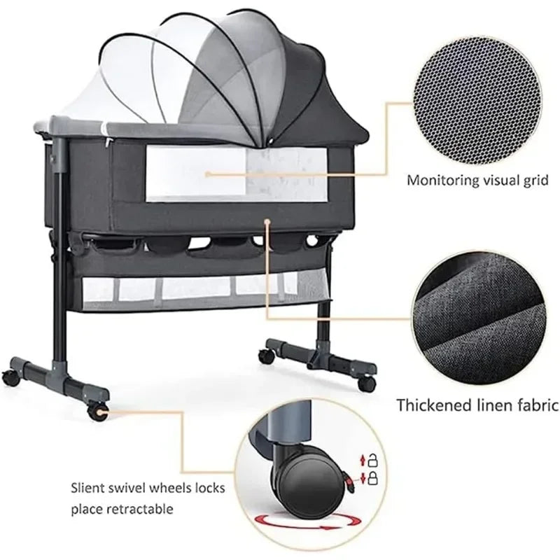 Portable Nursery Bed with Mosquito Net