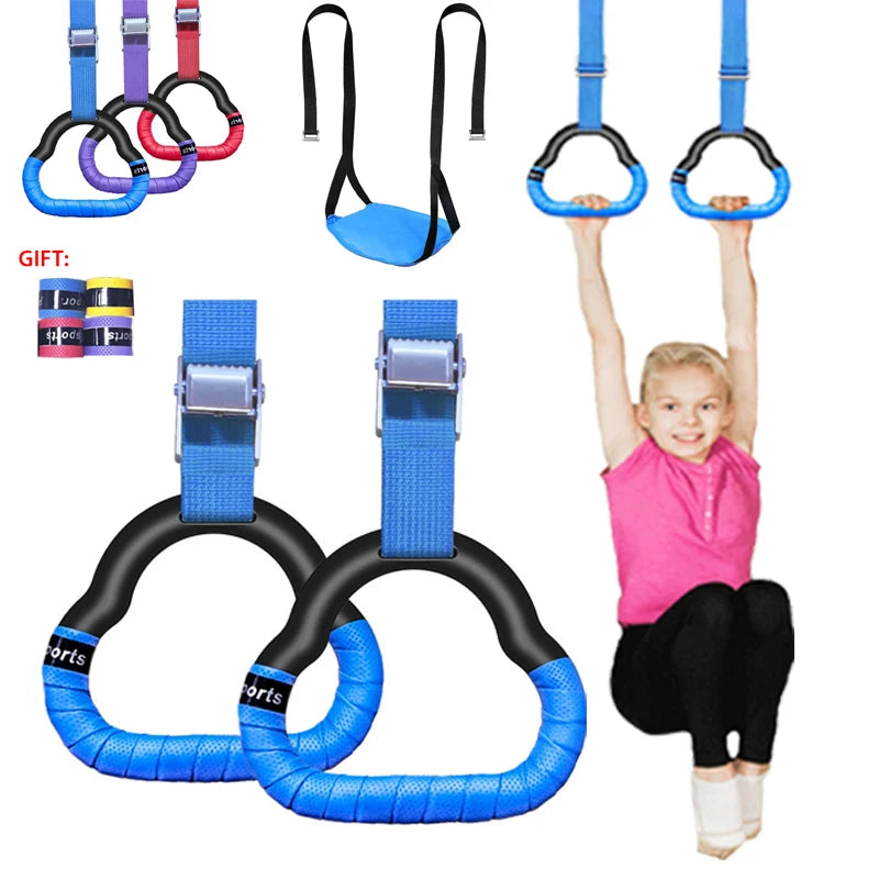 Kid Gymnastics Rings - Non-Slip & Adjustable