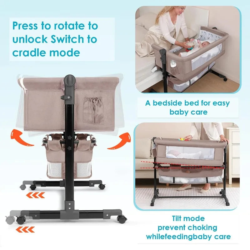 Portable Nursery Bed with Mosquito Net