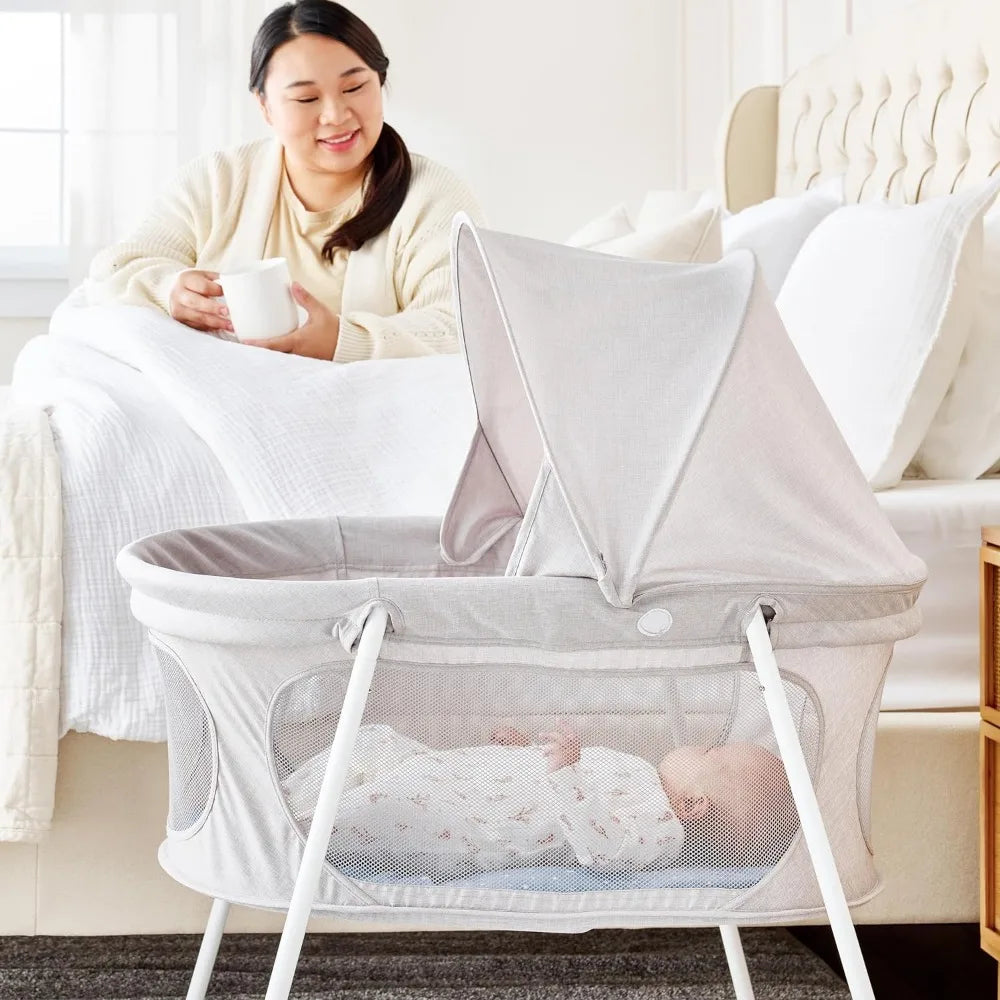 Portable Infant Bassinet Gray