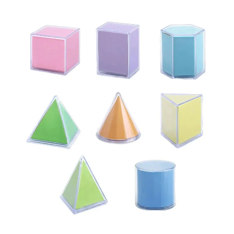 Transparent Geometric Shape Blocks