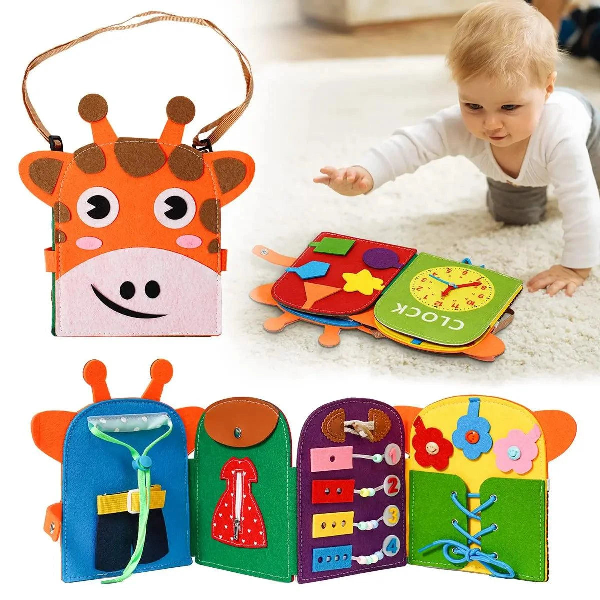 Montessori Giraffe Busy Board