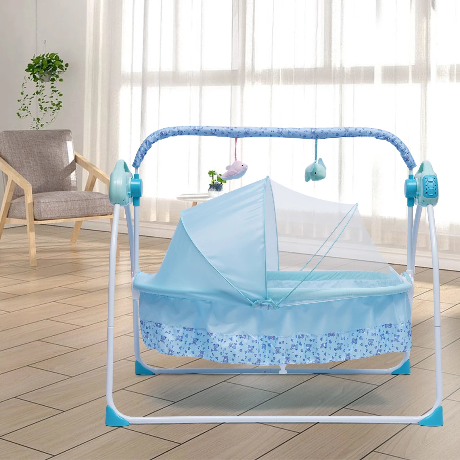 5-Speed Electric Baby Cradle